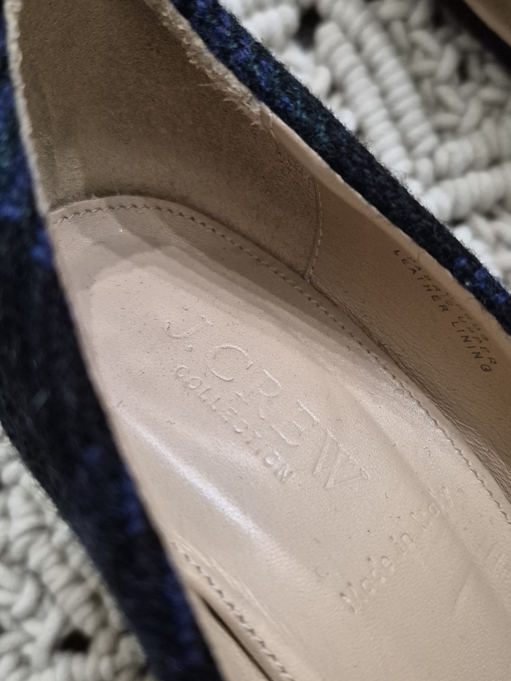 J. Crew Collection Tartan Plaid Embellished Etta Pumps 8.5 - Picture 10 of 11